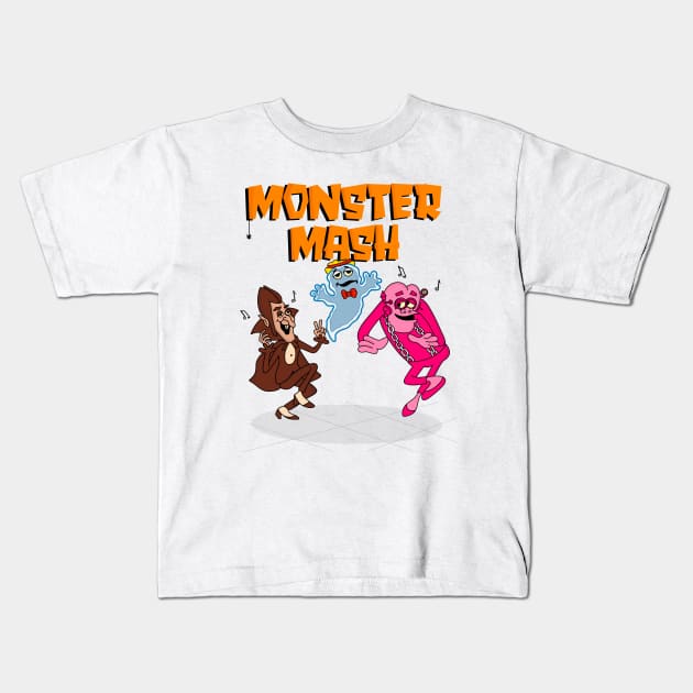 Monster Mash Monster Cereal Kids T-Shirt by Thrill of the Haunt